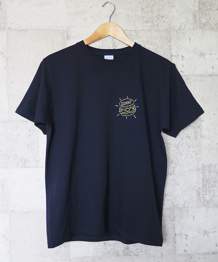 ハンバーガー刺繍