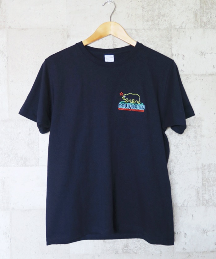 CALIFORNIA カリフォルニアフラッグ ネオンサイン 刺繍